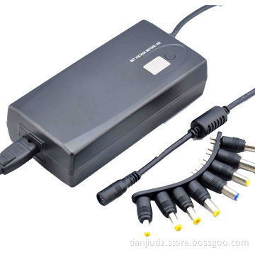 Factory Supply 90W Manual Universal AC/DC Charger for Laptops with USB and LCD